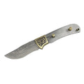 Swayboo Damascus Steel Fixed Blade Knife Blank DIY Billet Damascus Knife Blank Qst Style 117