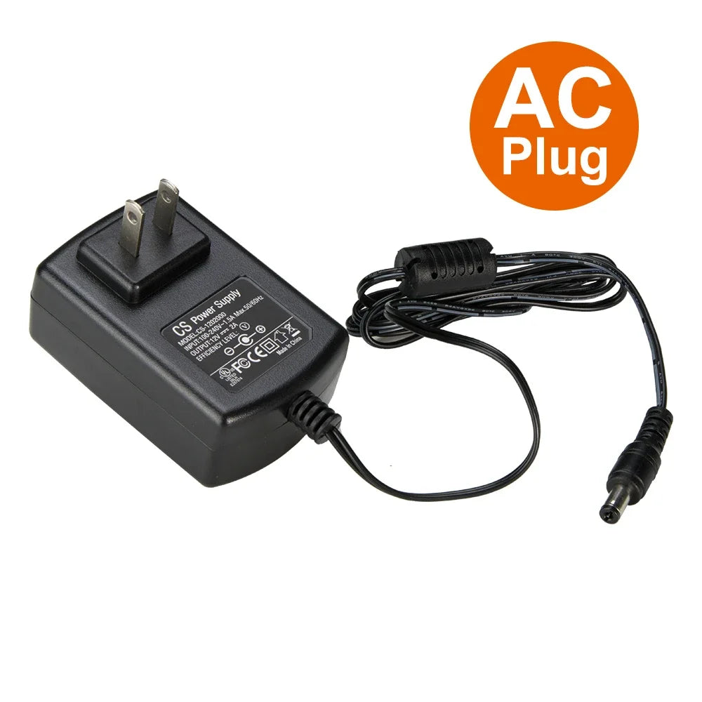 ESCAM DC 12V 2A Power Supply Adapter for CCTV Security Cameras DC Power Adapter Qme
