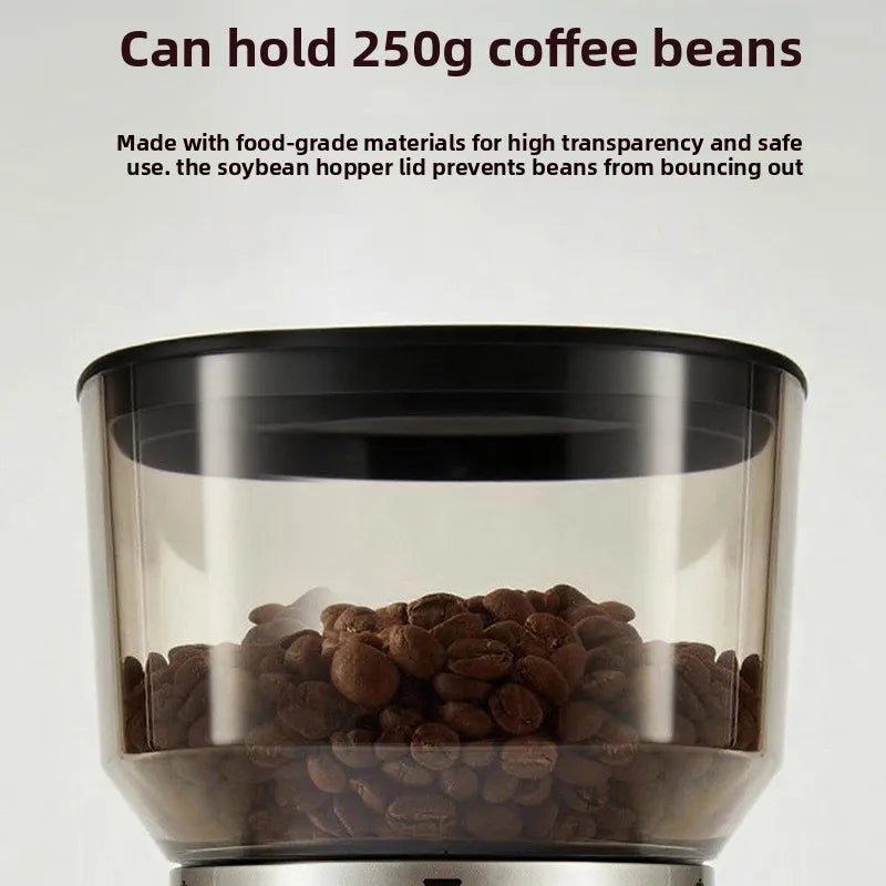 CG05 Conical Burr Coffee Grinder – Adjustable Electric Burr Mill Conical Burr Grinder Qst