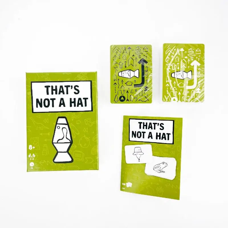 That's Not a Hat Happy Party Board Game – 3–8 Players Party Card Game Qme