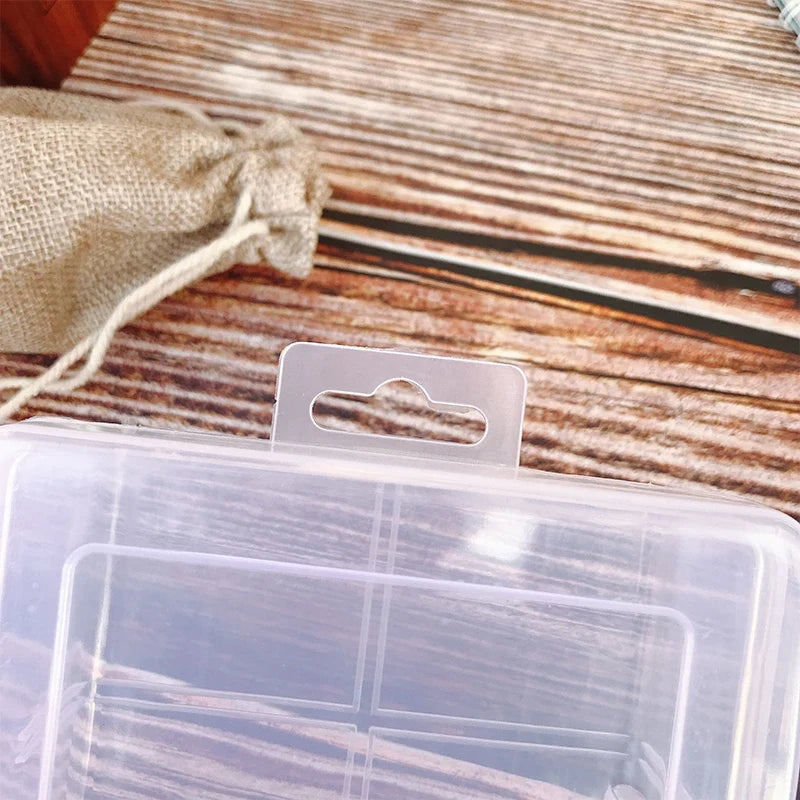 Jewelry Earring Bead Organizer – 6-Grid Clear Storage Case Jewelry Organizer Box Qme
