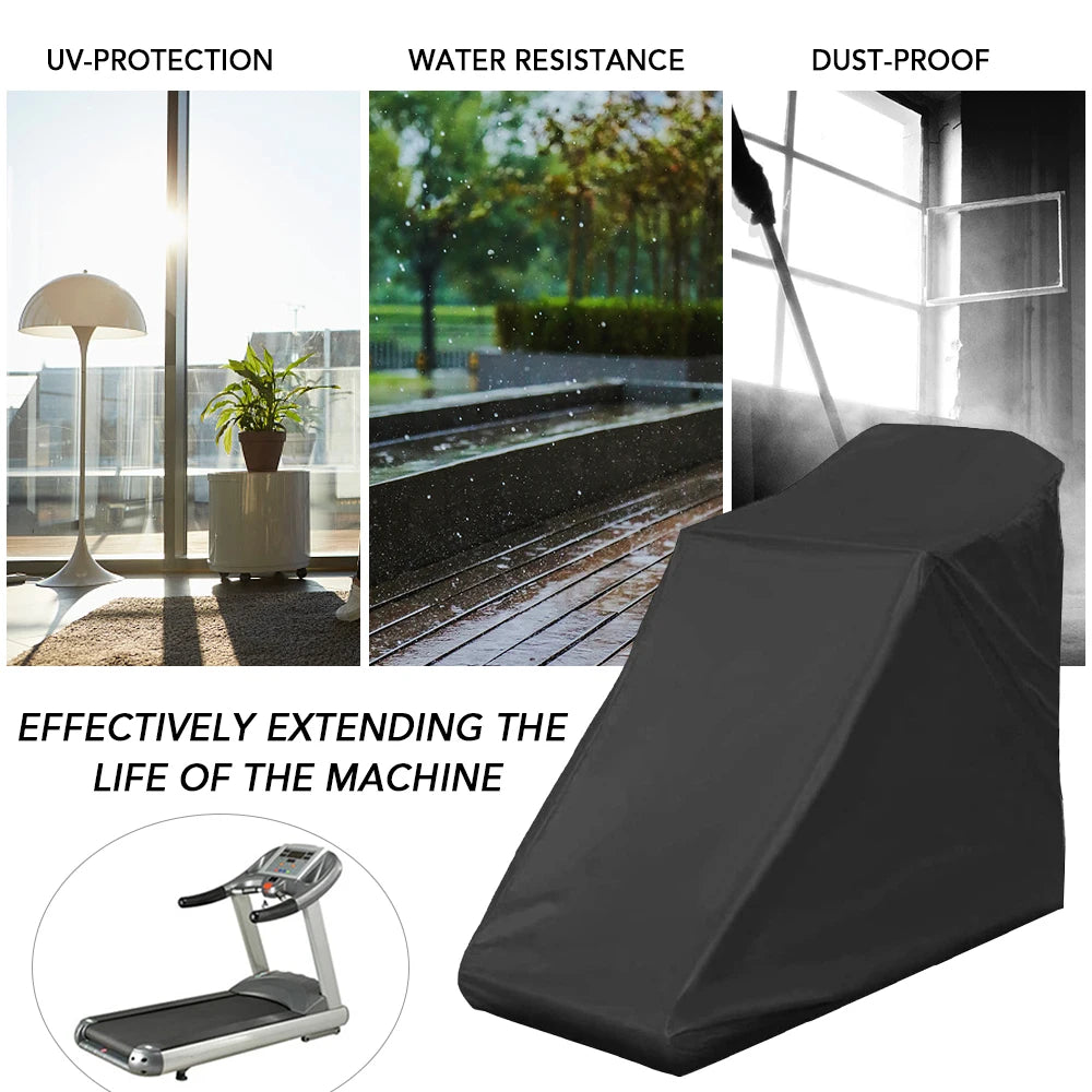 Treadmill Cover – Dustproof Waterproof Universal Fit, 210D Oxford Treadmill Cover Qst