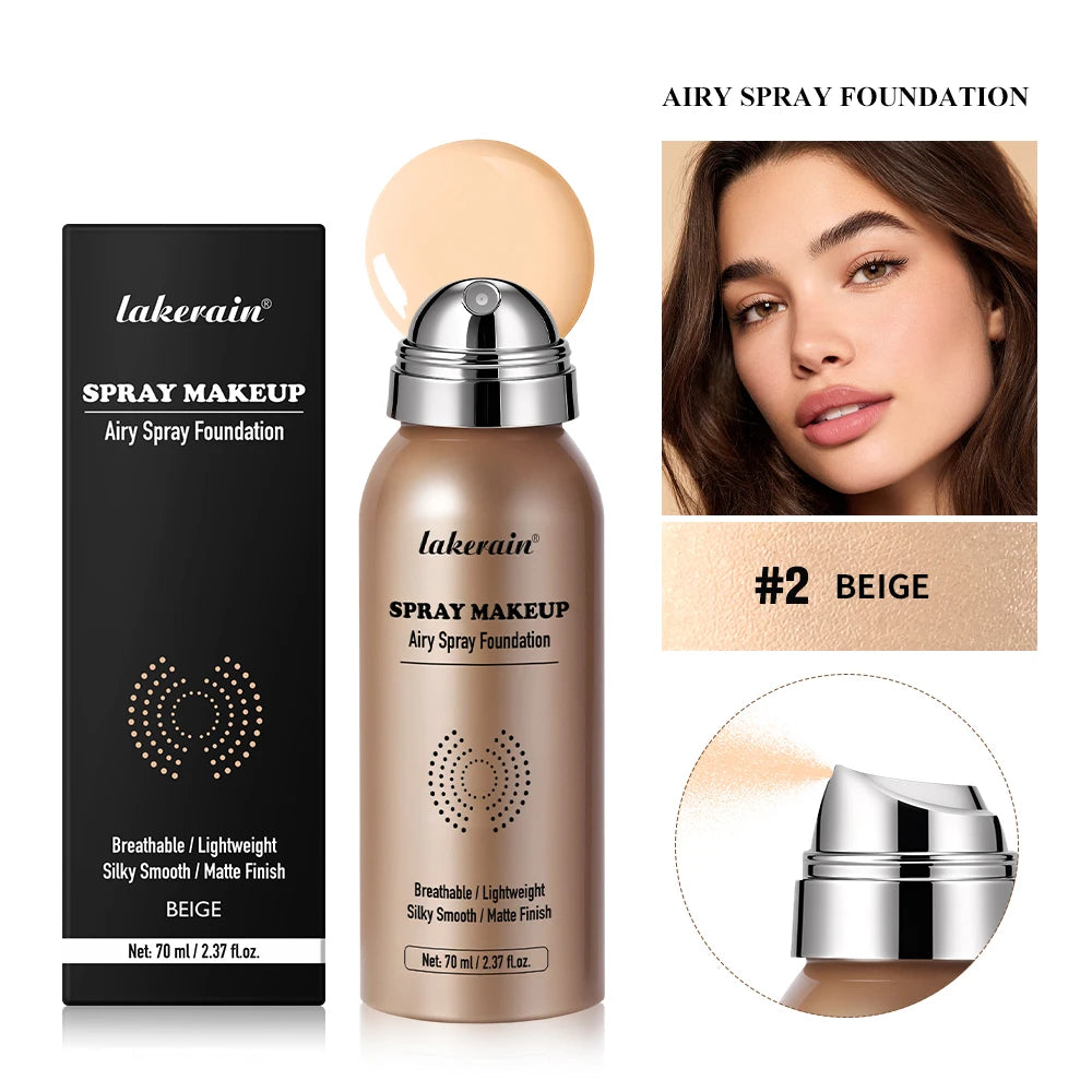 Lightweight Breathable Foundation Spray – Matte, Waterproof Foundation Spray Qst 02
