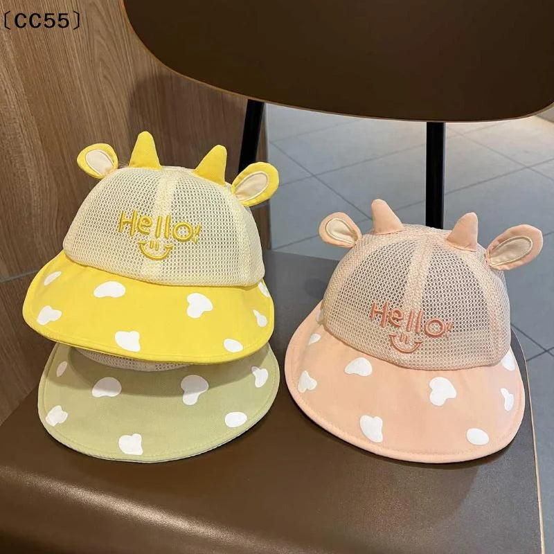 Baby Dinosaur Bucket Hat – Breathable Mesh UPF 30+ Sun Cap Baby Sun Hat Qst