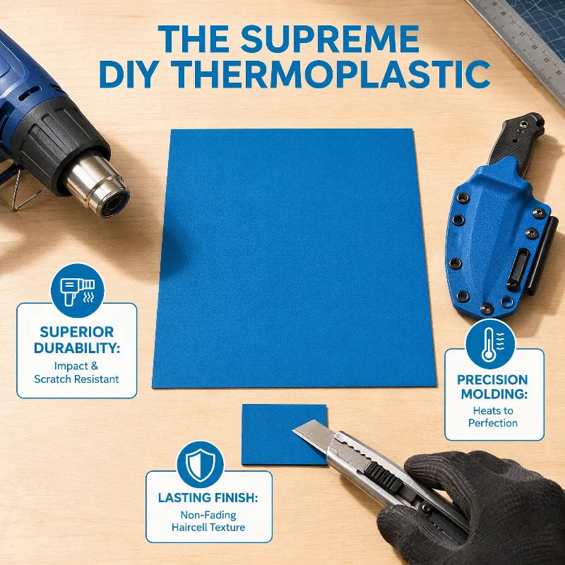Mulberry Blue Kydex Sheet – Knife Sheath & Holster DIY Kydex Thermoplastic Sheet Qst