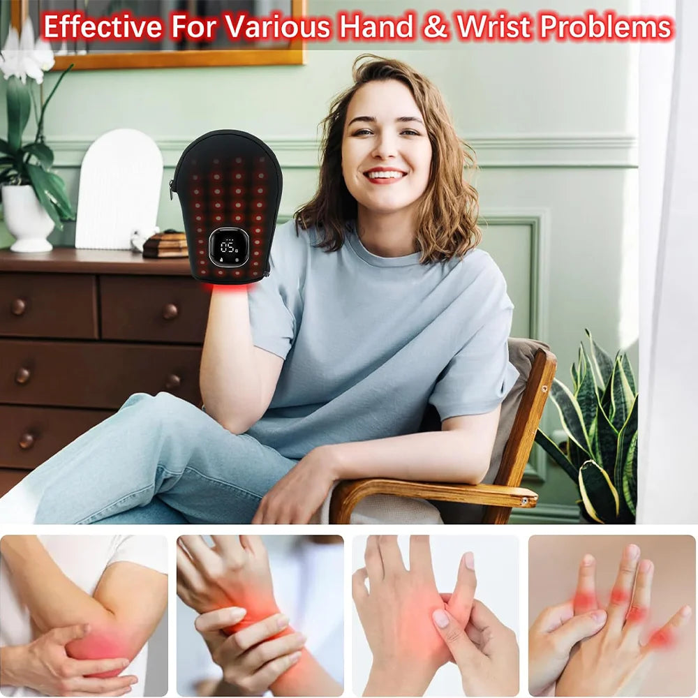 Red Light Therapy Glove – 660nm & 850nm Infrared LED Glove Light Therapy Glove Qst