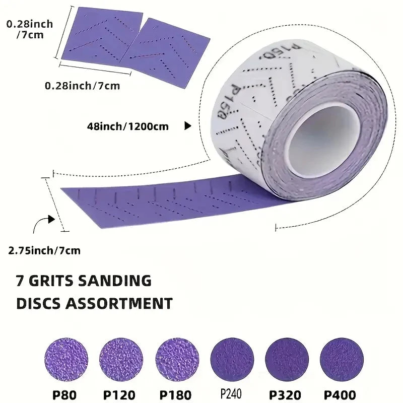 Aluminum Oxide Sandpaper Roll – Hand Tear Sanding Sheet Abrasive Sanding Roll Qme
