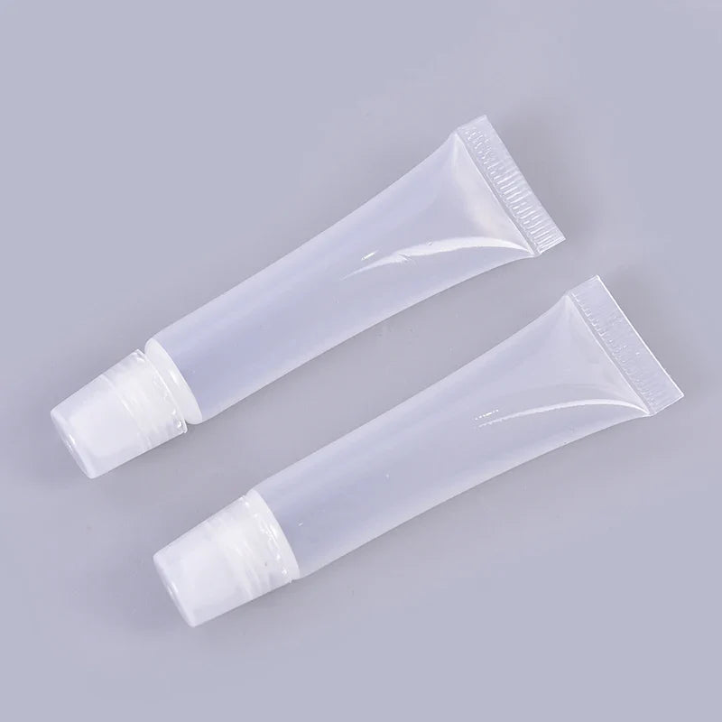 Empty Lip Gloss Tubes Clear Squeeze Containers 8ml 20pcs Lip Gloss Containers Qme