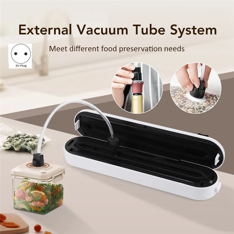 MiLESEEY B15C Vacuum Sealer Machine – Food Preservation EU Plug Vacuum Sealer Qst