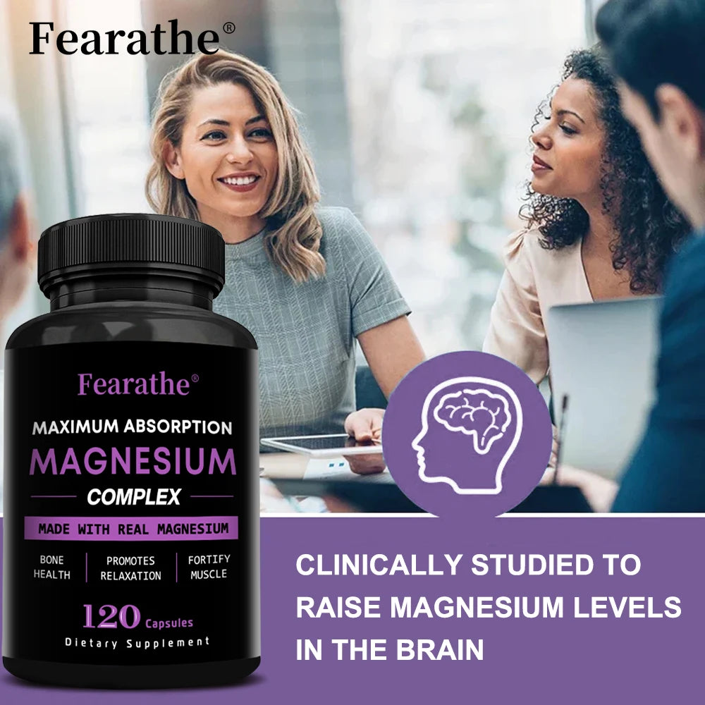 Magnesium Complex Capsules – Oxide & Citrate 500mg | Fearathe Magnesium Supplement Qst
