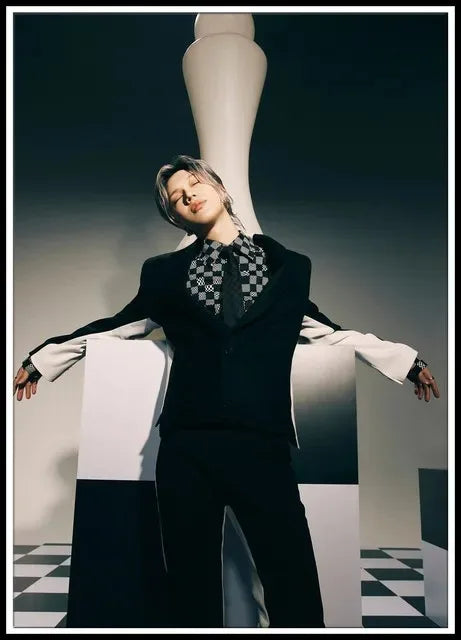 Taemin Album Canvas Wall Art – Mosaic K-Pop Poster Print Canvas Wall Art Qst