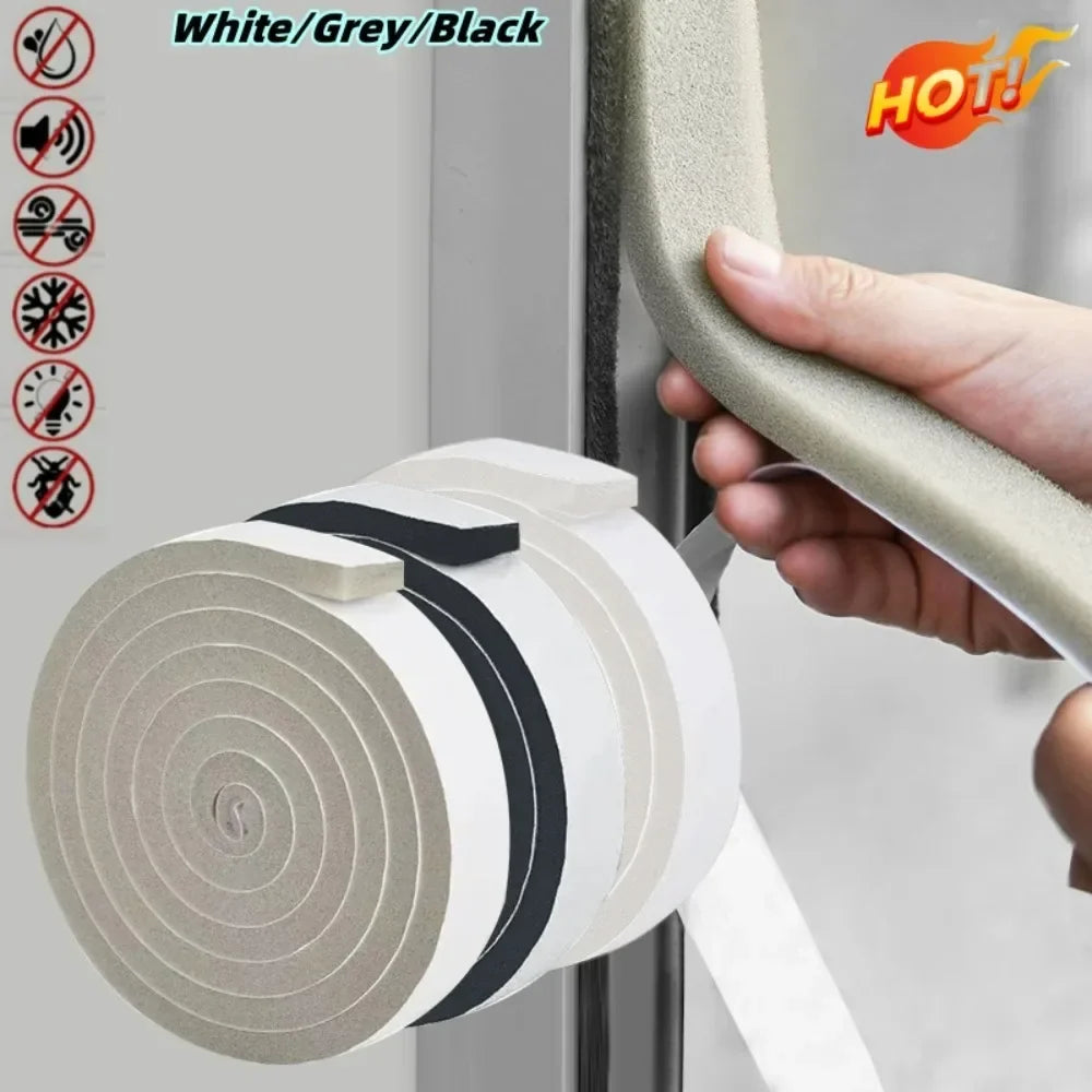 4M Self-Adhesive Foam Door & Window Sealing Strip Weatherstrip Sealing Strip Qme