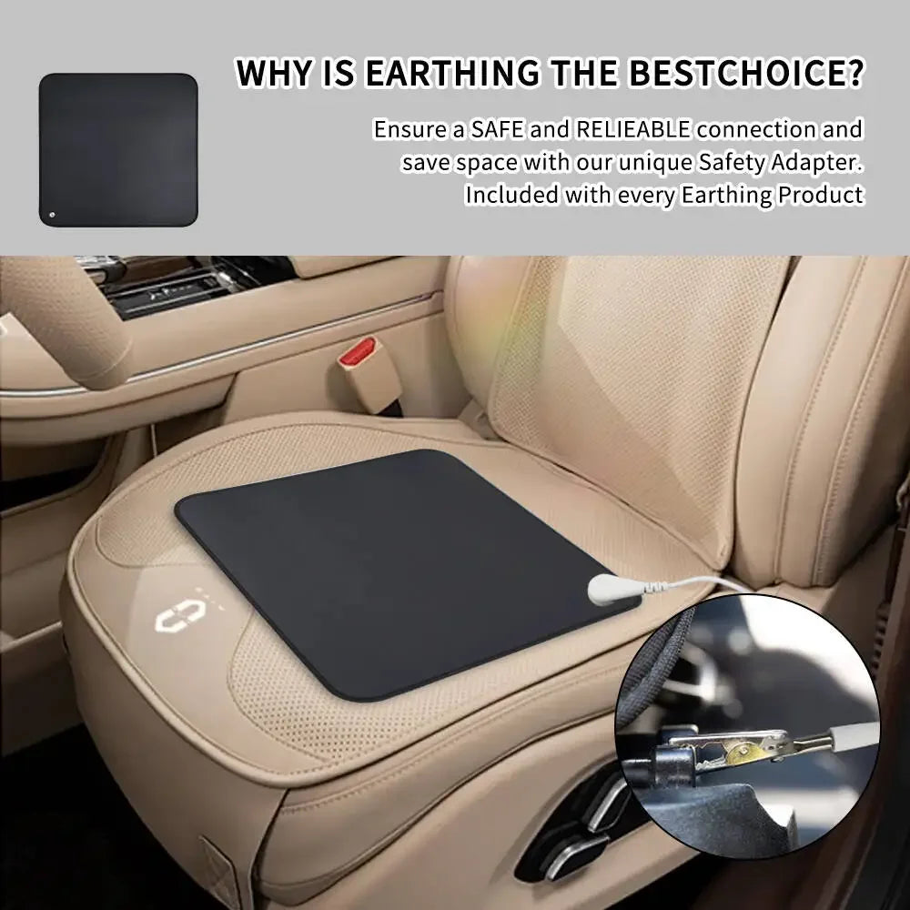 Carbon Fiber Car Grounding Seat Pad – Static Neutralizer Car Grounding Pad Qst