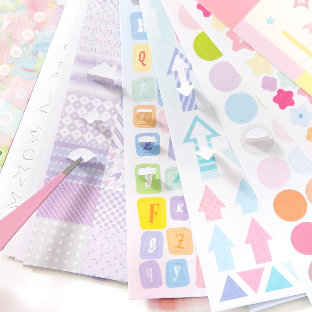 Die-Cut Cartoon Sticker Book – Scrapbooking & Journaling Craft Sticker Book Qme