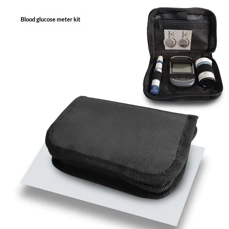 Compact Device Storage Bag – Black Zipper Organizer Pouch Device Storage Pouch Qme