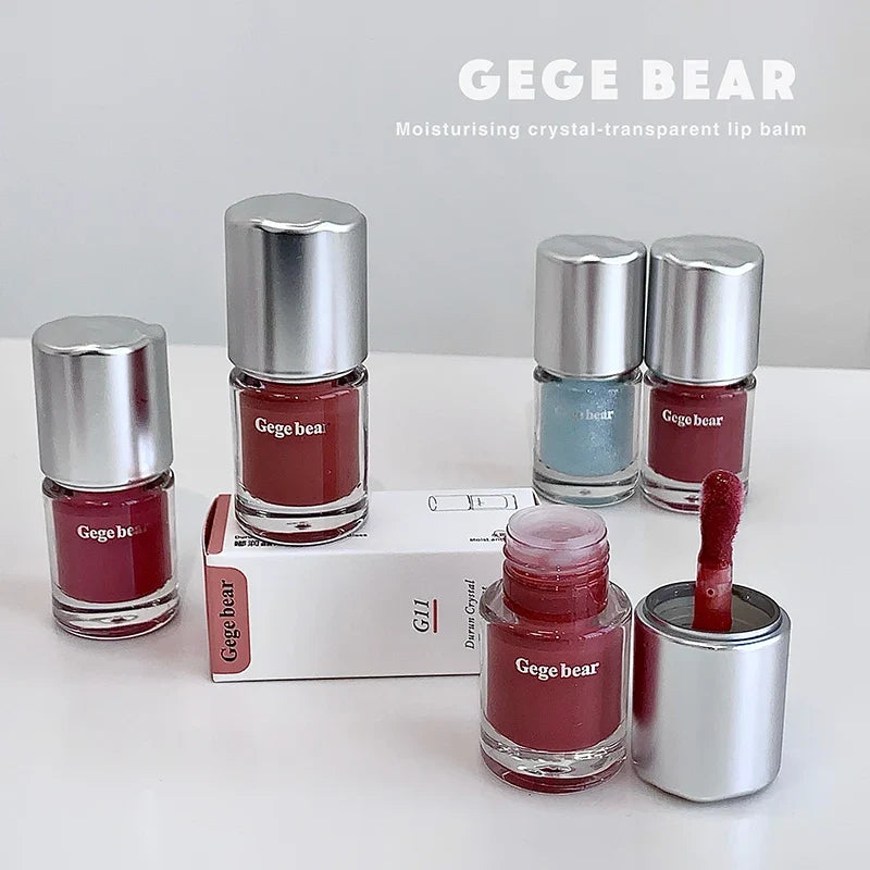 GEGE BEAR Mirror Lip Gloss – Moisturizing & Non-Stick, 7 Shades Lip Gloss Qme