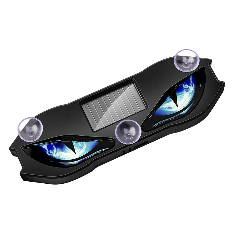 Solar Demon Eye LED Car Window Flashing Signal Light Car LED Signal Light Qst Blue Light