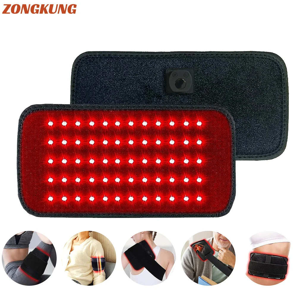 60 LED Red & Infrared Light Therapy Belt 660nm 850nm Wrap Light Therapy Belt Qst