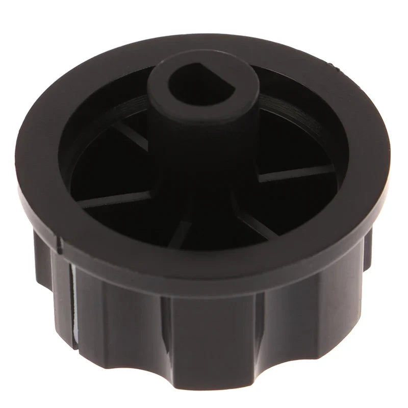 D-Type Timer Switch Knob for Air Fryer KL50-G3 – Stainless Appliance Replacement Knob Qme Black