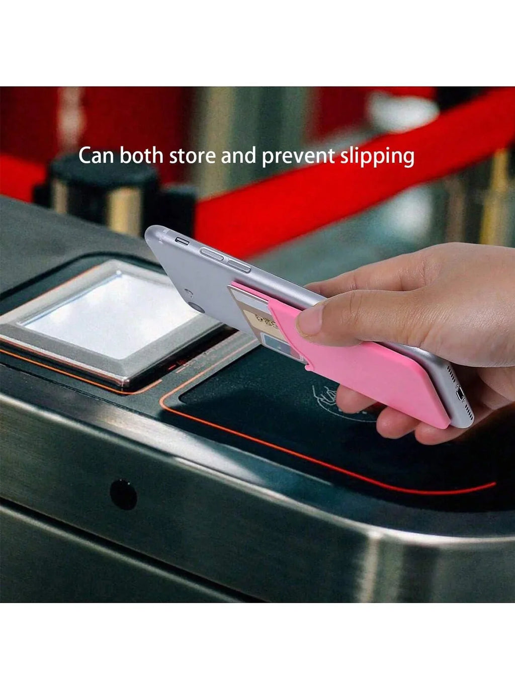 Silicone Stick-On Phone Card Holder | Bank, Bus & ID Cards Phone Card Holder Qme