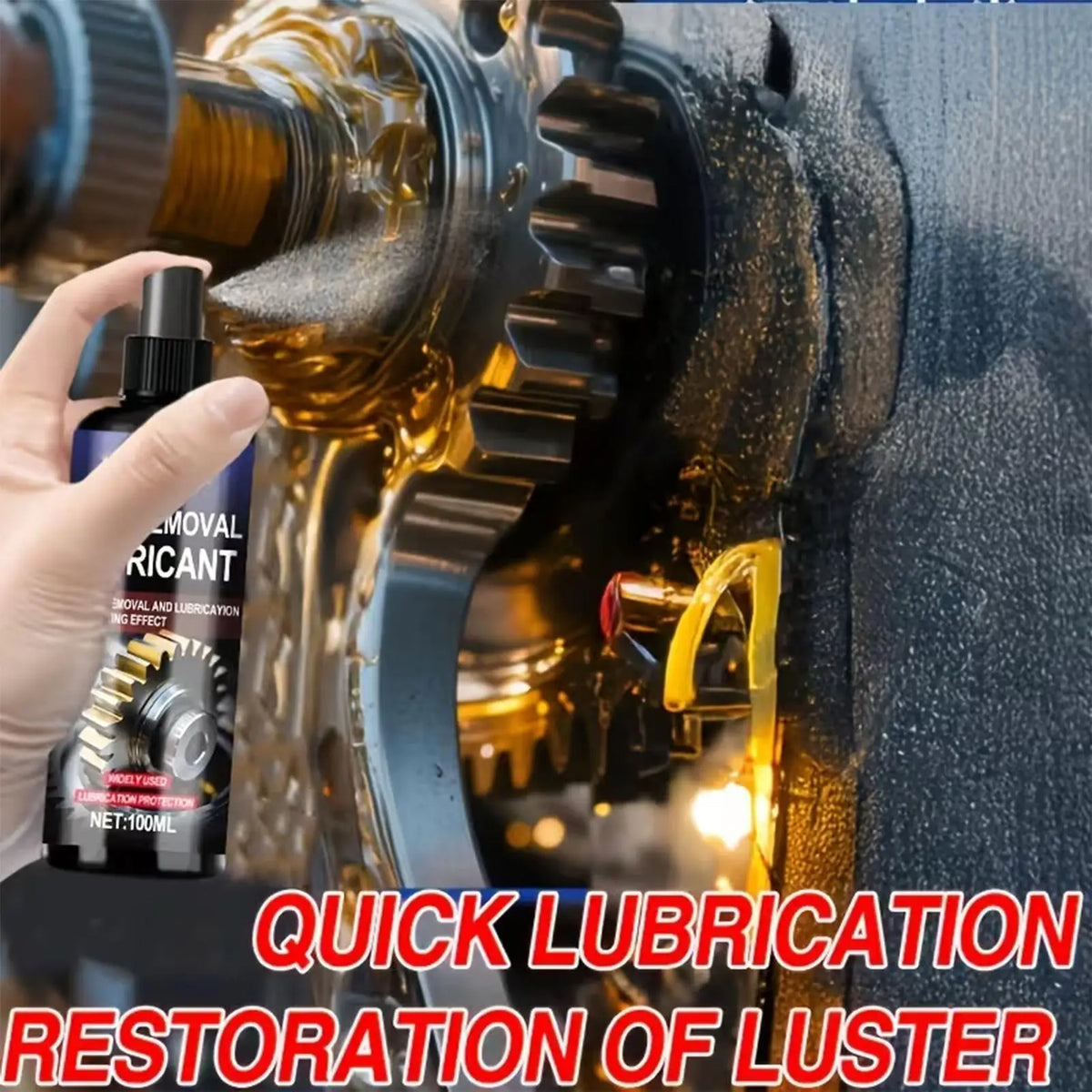 Rust Remover & Shine Restorer Spray 100ml – Metal & Vehicle Care Rust Remover Spray Qme