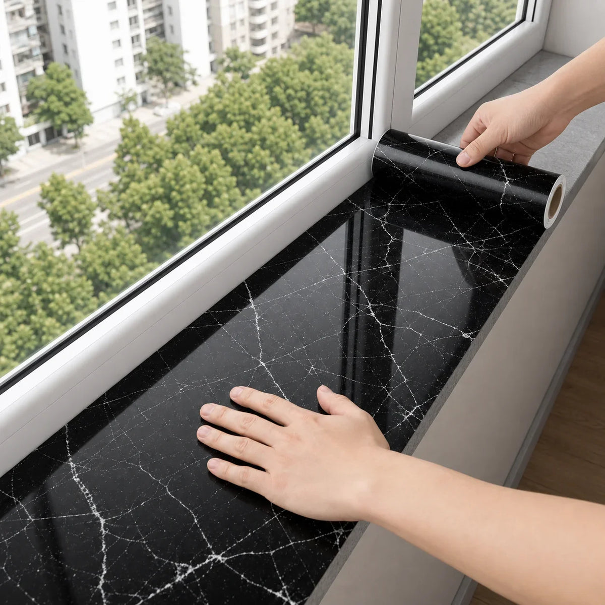 Marble Peel & Stick Window Sill & Door Frame Stickers – PVC Decorative Wall Stickers Qme