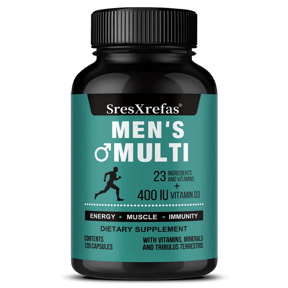 ZENVITALIZE Men's Daily Multivitamin – 23 Vitamins, Vegan Men's Multivitamin Qst 120 count-1 bottle