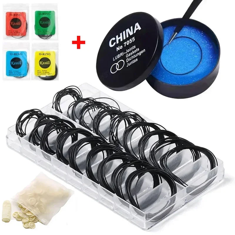 Watch Case Rubber O-Ring Gasket Kit – 20 Sizes | 1 Box Watch Repair Gaskets Qme