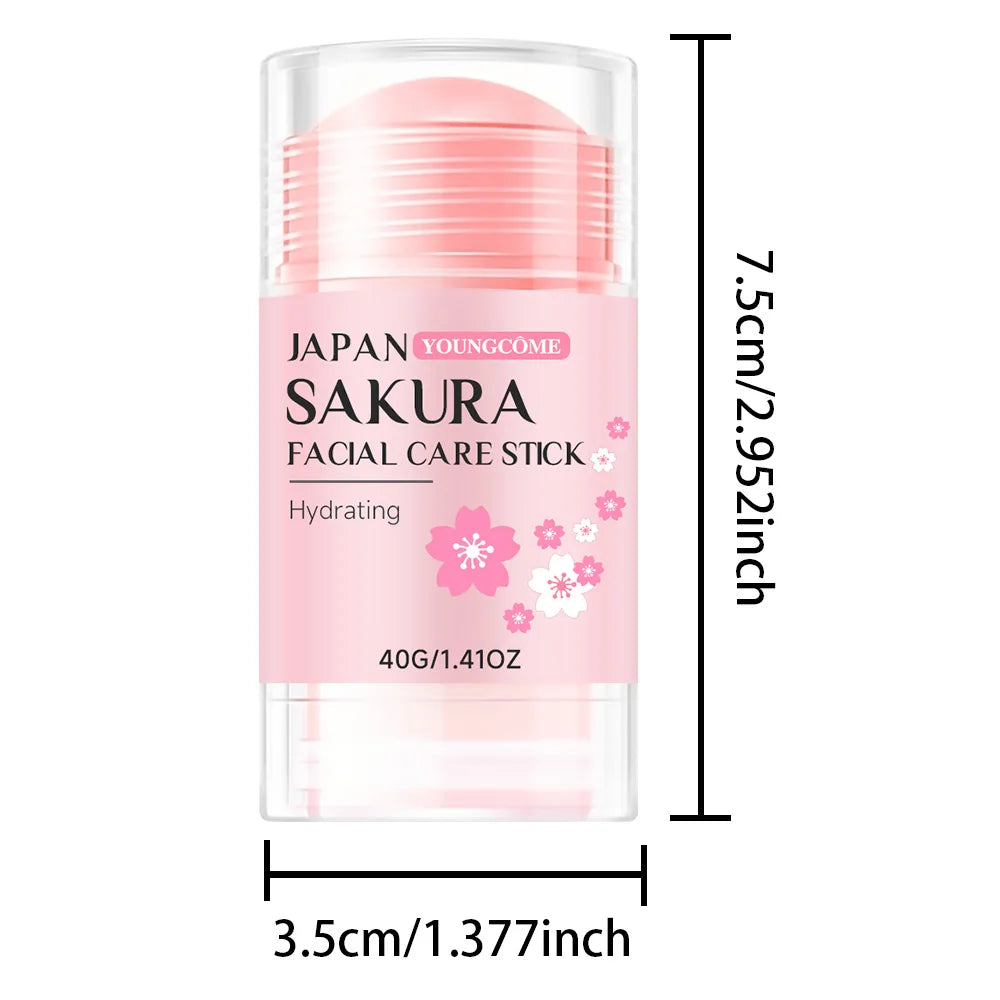 YOUNGCOME Sakura Hydrating Face Cream Stick | Deep Moisture Face Moisturizer Stick Qst 40g