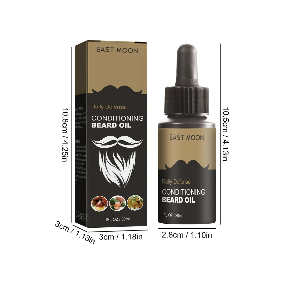 Men's Beard Growth Oil Serum – Thick, Soft & Smooth | 30ml Beard Growth Oil Qme