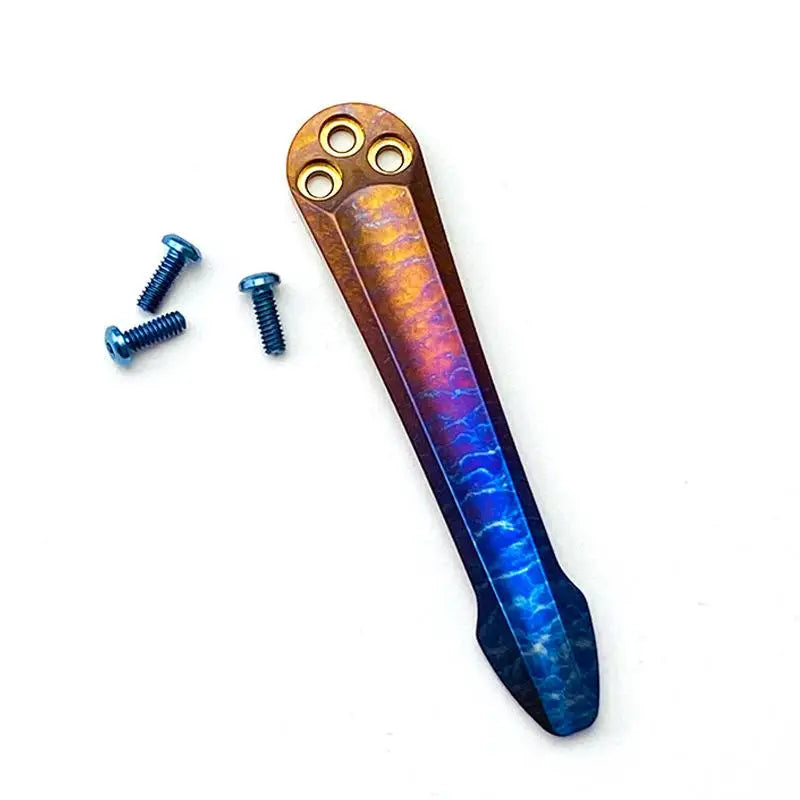 Swayboo Titanium Pocket Clip for Spyderco Paramilitary 2 Para 3 Knife Pocket Clip Qst as picture 1 pcs