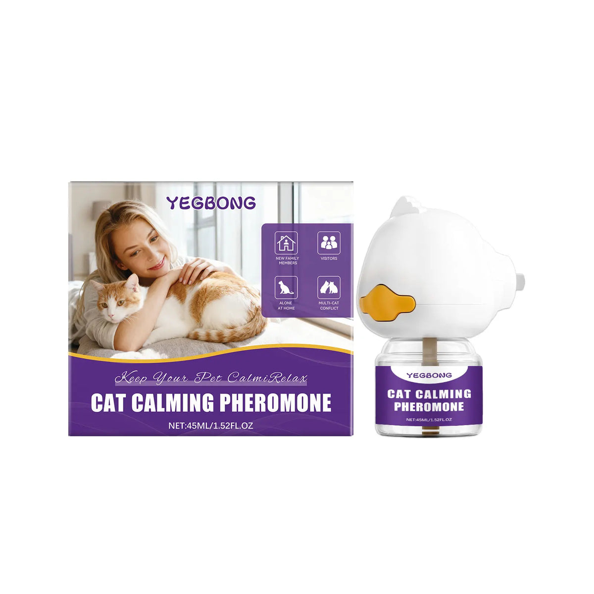 Pet Calming Diffuser Device – Reduce Scratching & Restless Behavior Pet Calming Diffuser Qme