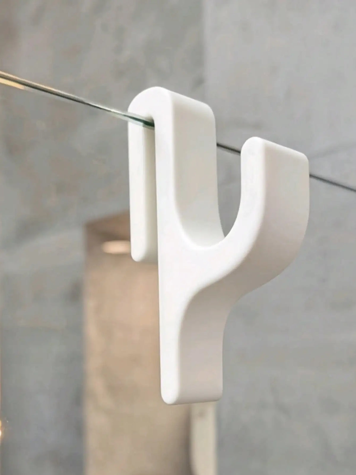 Shower Door Hook for Frameless Glass – Robe & Towel Hanger Shower Door Hook Qme white