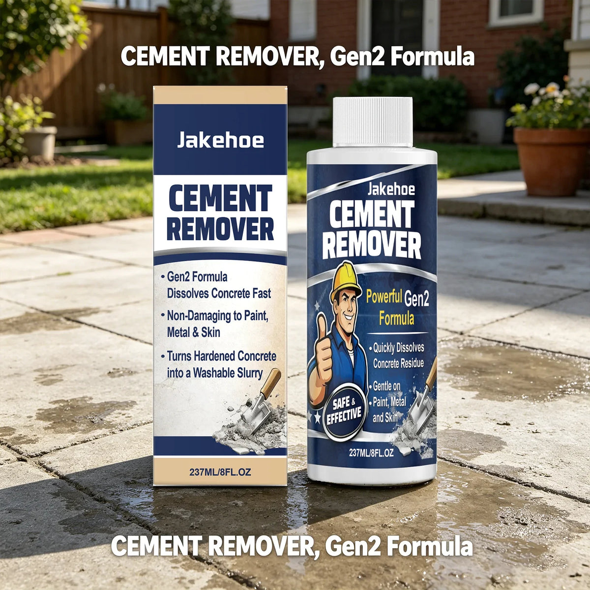 JAKEHOE Cement & Mortar Remover – Fast Concrete Dissolver Cement & Mortar Remover Qme
