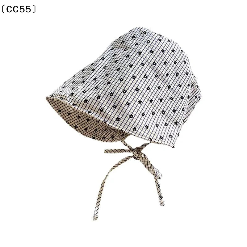 Women's Large Brim Foldable Bucket Hat with Chin String Bucket Hat Qst