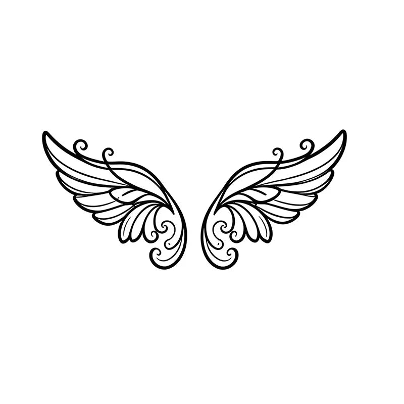 Butterfly Angel Wings Waterproof Temporary Tattoo Sticker Temporary Tattoo Sticker Qme