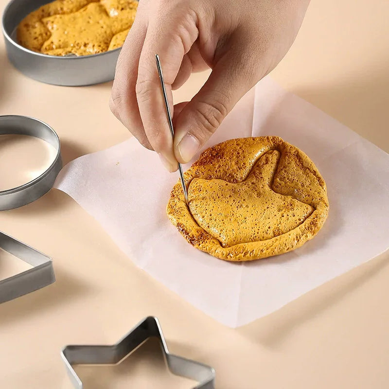 6-Piece Korean Game Stainless Steel Cookie Cutter Mold Set Cookie Cutter Set Qme