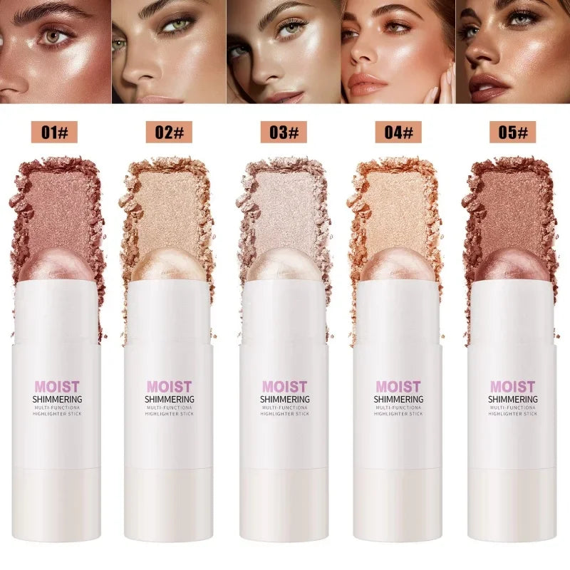 Natural Brightening Highlighter Stick – Face Contour Makeup Highlighter Stick Qme