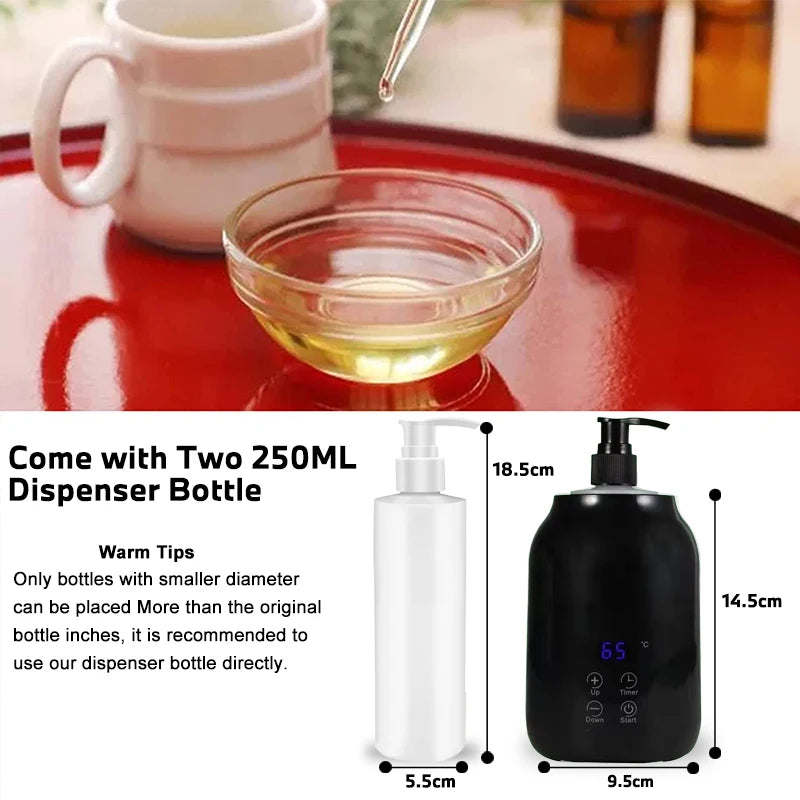 Electric Massage Oil Warmer – LED Display & Timer, 30–65°C Massage Oil Warmer Qst
