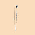 Stainless Steel Cocktail Muddler & Mixing Spoon Bar Set Cocktail Bar Tool Qst 26CM silvery