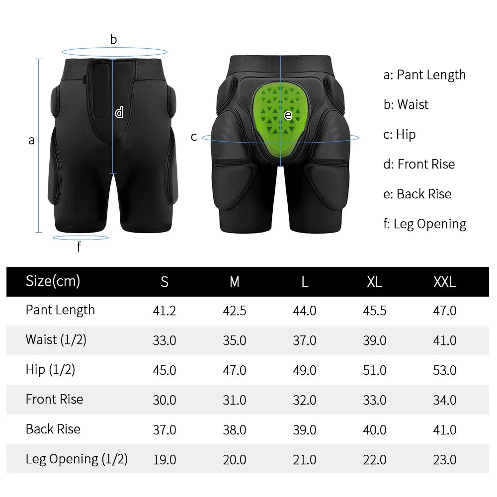 3D Padded Skating Shorts – EVA Protection, Breathable Lycra Padded Skating Shorts Qme