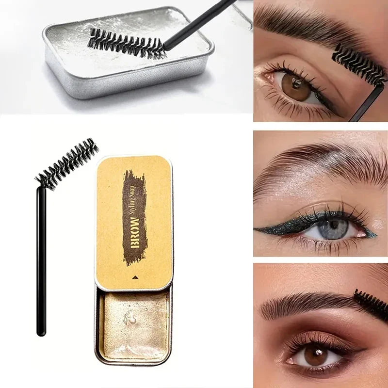 Qme Eyebrow Styling Wax Gel – Waterproof Long-Lasting Hold Eyebrow Setting Gel Qme