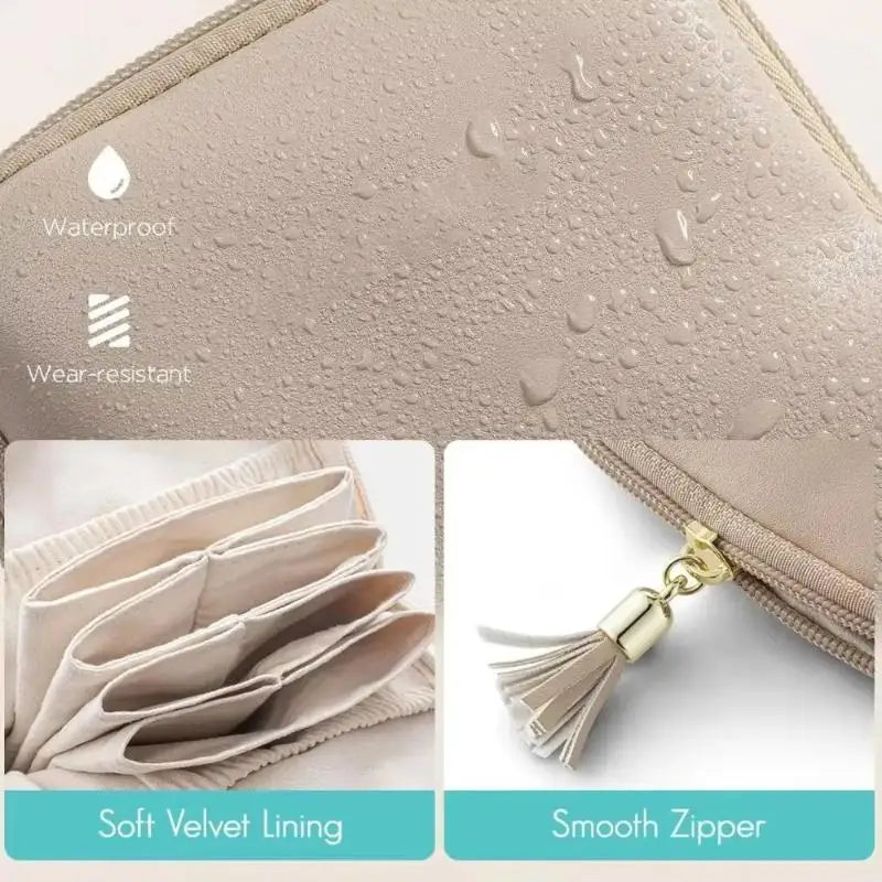 Tassel PU Leather Jewelry Organizer Bag | Earrings & Bracelets Jewelry Organizer Bag Qme