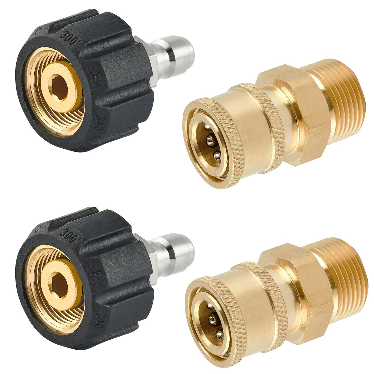 Pressure Washer Quick Connect & Disconnect Fitting Kit Pressure Washer Fitting Qme