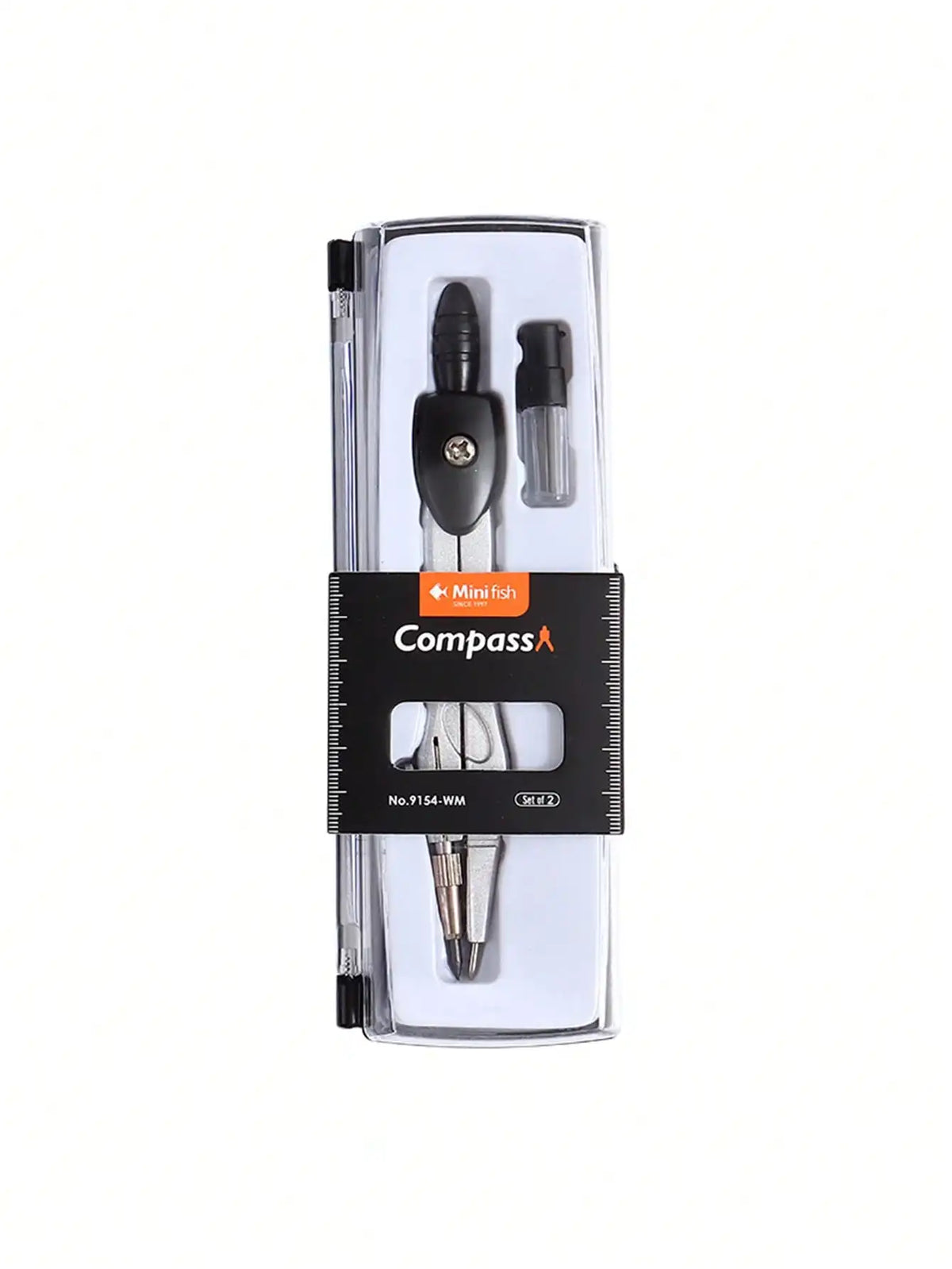 Precision Compass Set with Replaceable Tips – Student Drawing Tool Drawing Compass Set Qst Black