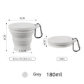 Silicone Folding Cup – Portable Camping & Travel Water Cup Folding Silicone Cup Qst Grey-1pc