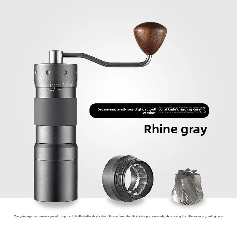 HAOYUNMA Manual Coffee Grinder – Ghost Teeth Full Metal Burr Manual Coffee Grinder Qst R50PRO-z