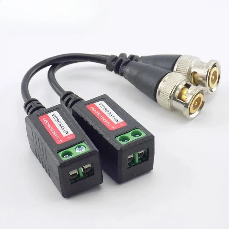 8MP 4K Passive CCTV Video Balun Transmitter – 4-Pair BNC Kit CCTV Video Balun Qme 4 Pairs