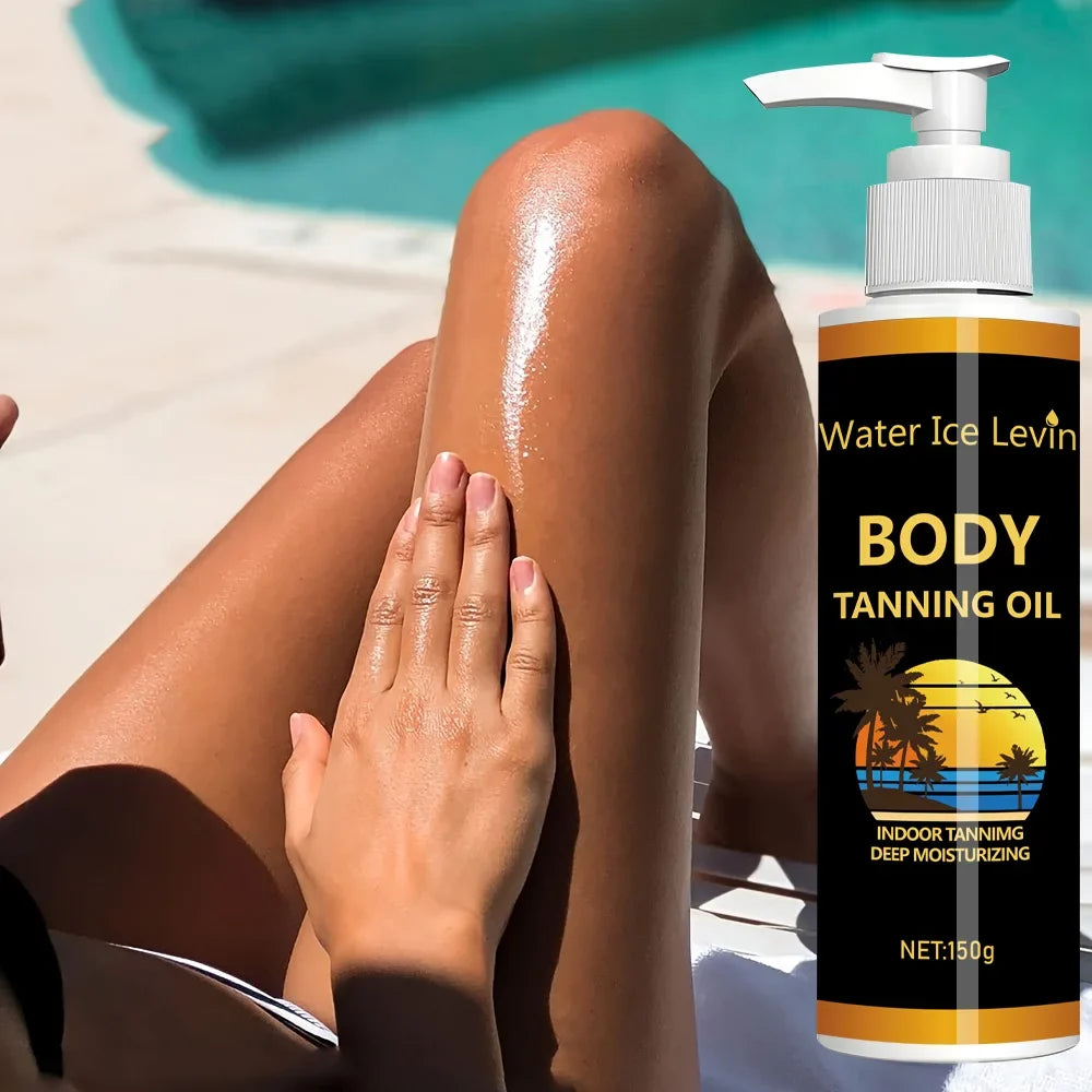 Coconut Body Tanning Oil – Deep Hydration Sunless Glow Sunless Tanning Oil Qme