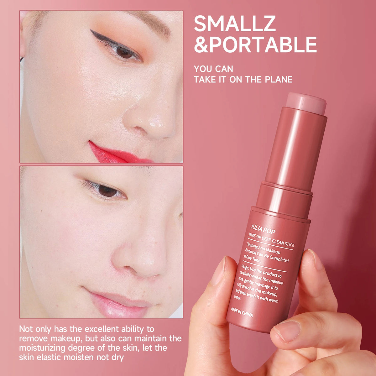 PWYUMAN Makeup Remover Stick – Face Eye & Lip Cleansing Balm Makeup Remover Balm Qst